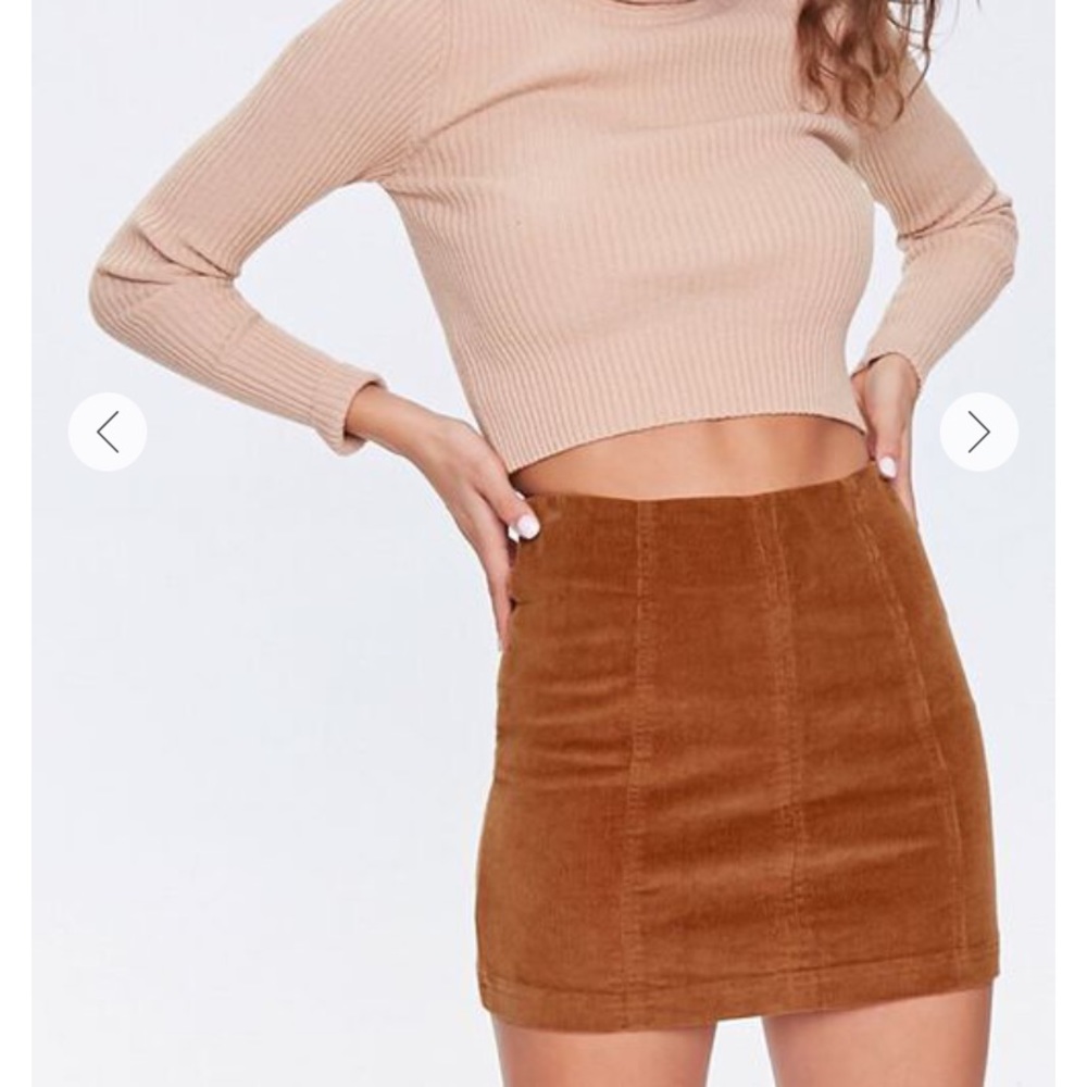 ❤️… Forever 21 Brown Corduroy Mini Skirt